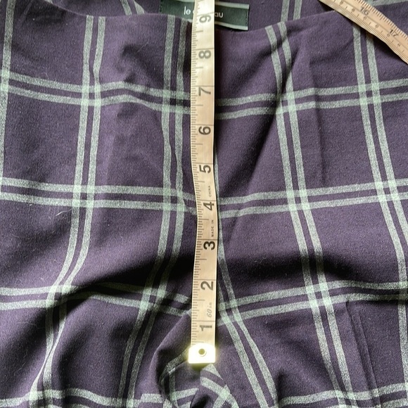Le Chateau Purple Check Pants Size 00 - Picture 8 of 10
